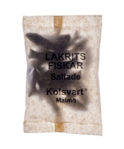Kolsvart Lakritz SALTA FISKAR 120g