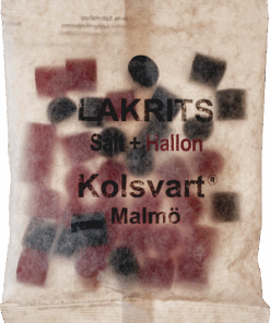 Kolsvart Lakritz SALT+HALLON  120 g