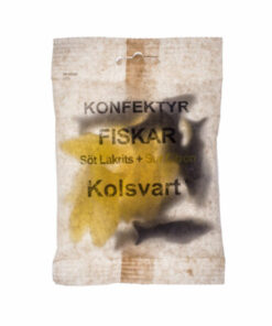Kolsvart SÖT LAKRITZ + SUR CITRON 120g